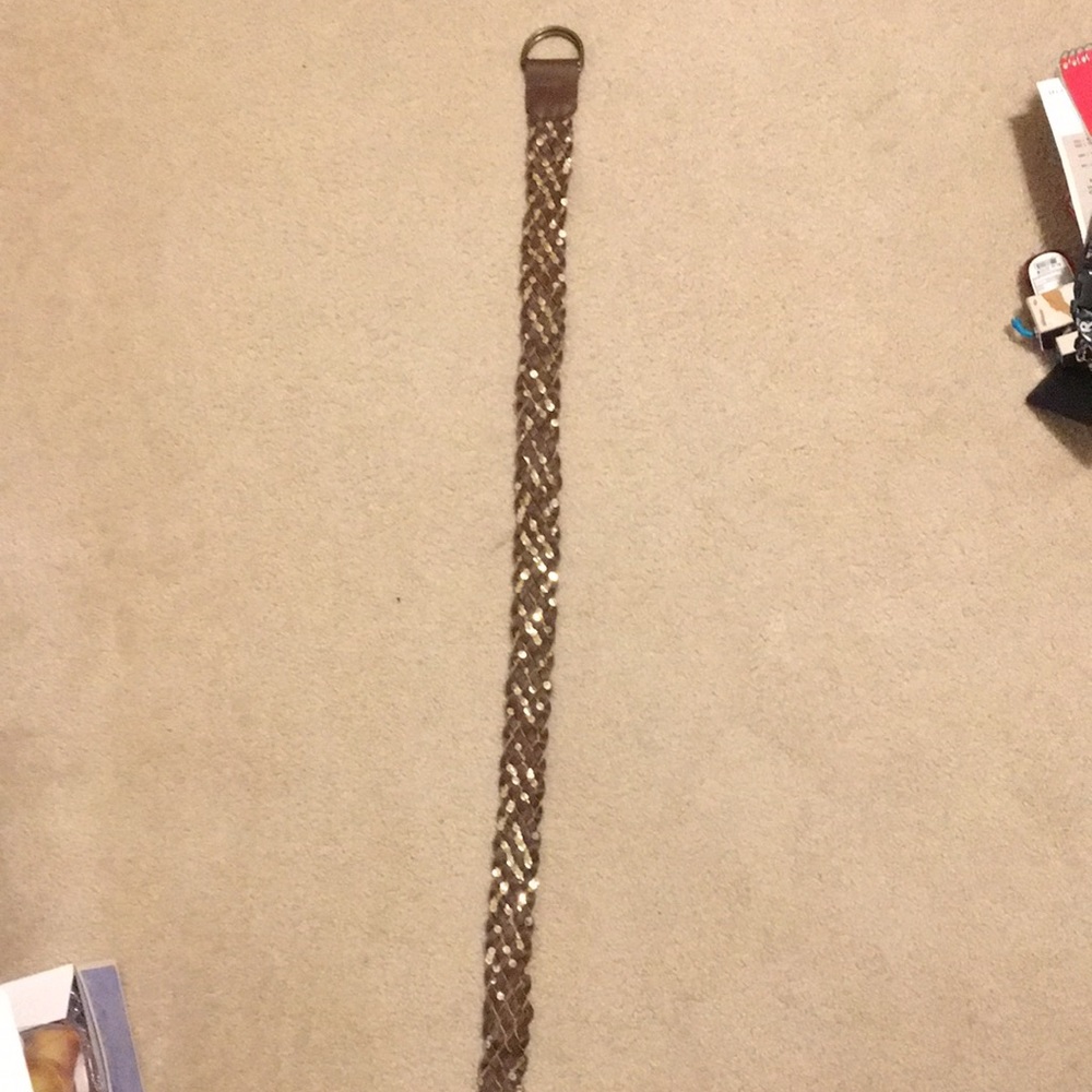 Braided Belt with Sequins